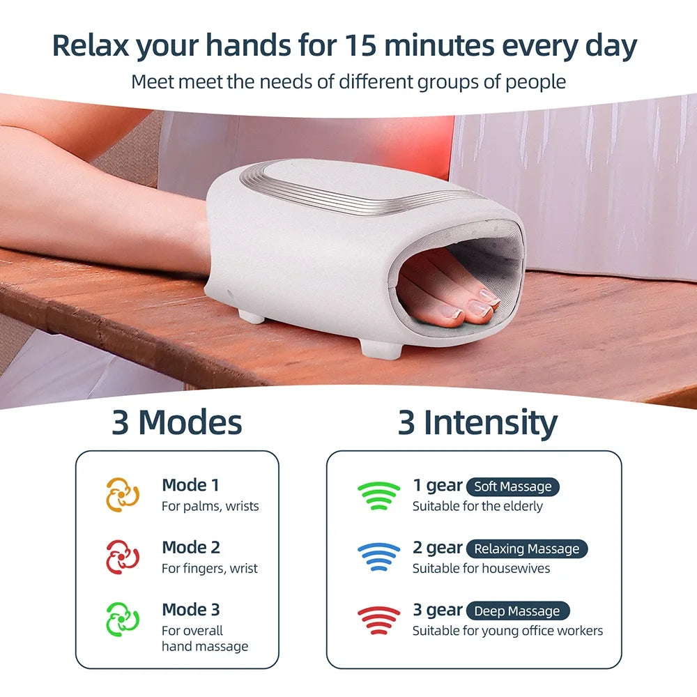 Electric Hand Massager With Compression