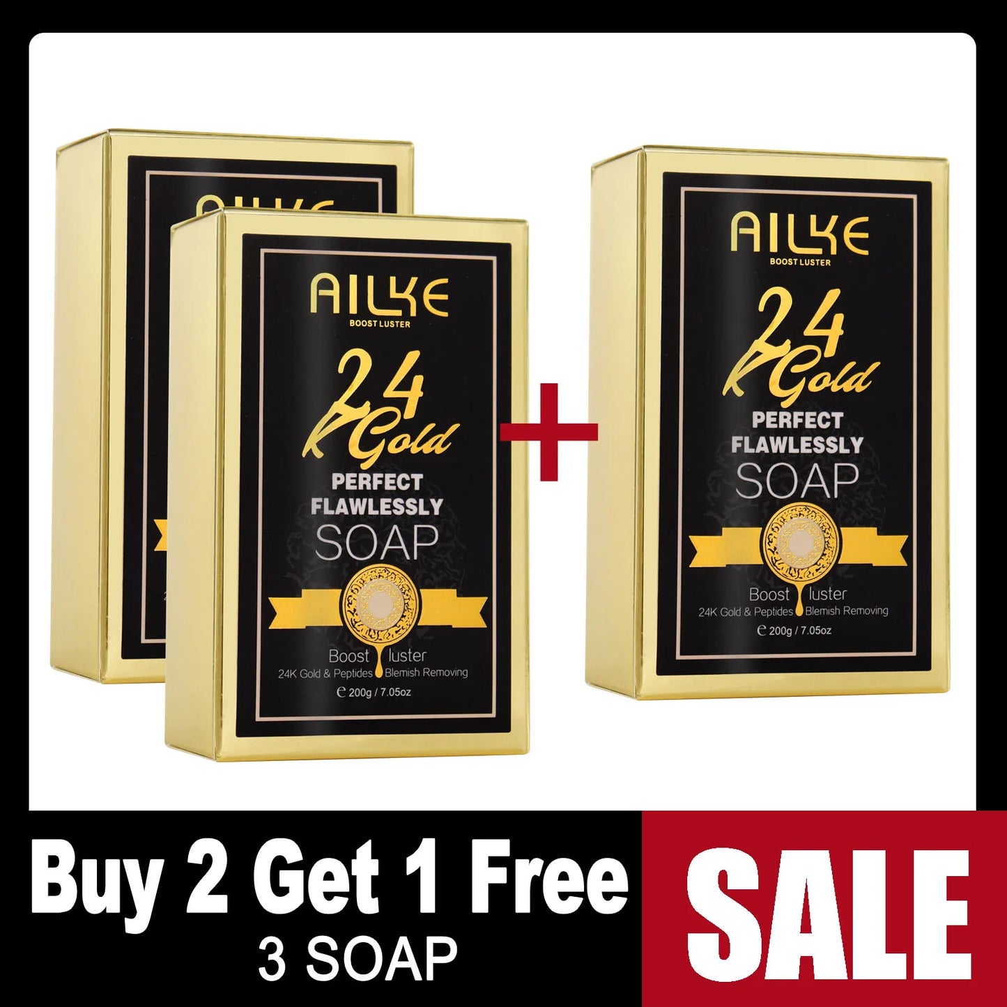 24k Gold Foil Whitening Soap