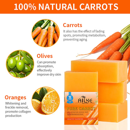 Pure Natural Carrot Anti-Oxidation Soap