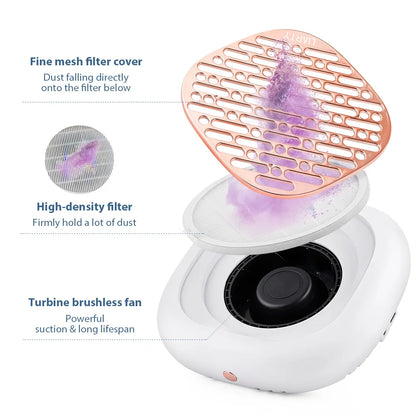 130W Powerful Brushless Nail Cleaner