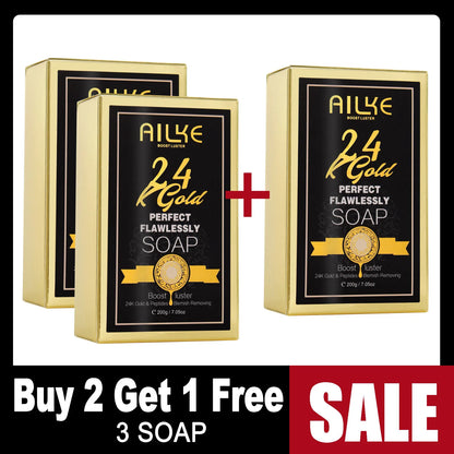 24k Gold Foil Whitening Soap